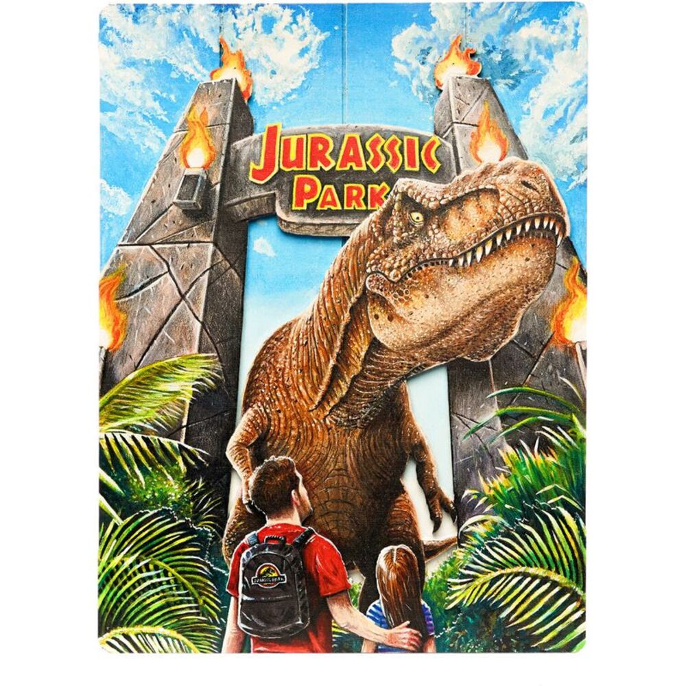 Jurrasic World - Woodart 3D - Rex Attack 12"x16" Hanging Sign  COLLECTIBLES